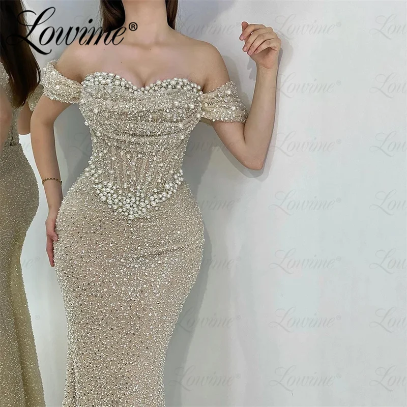 

Beaded Formal Occasion Dresses Wedding Party Dress Customize Abendkleider Mermaid Long Evening Gowns Robe De Soiree Prom Dresses