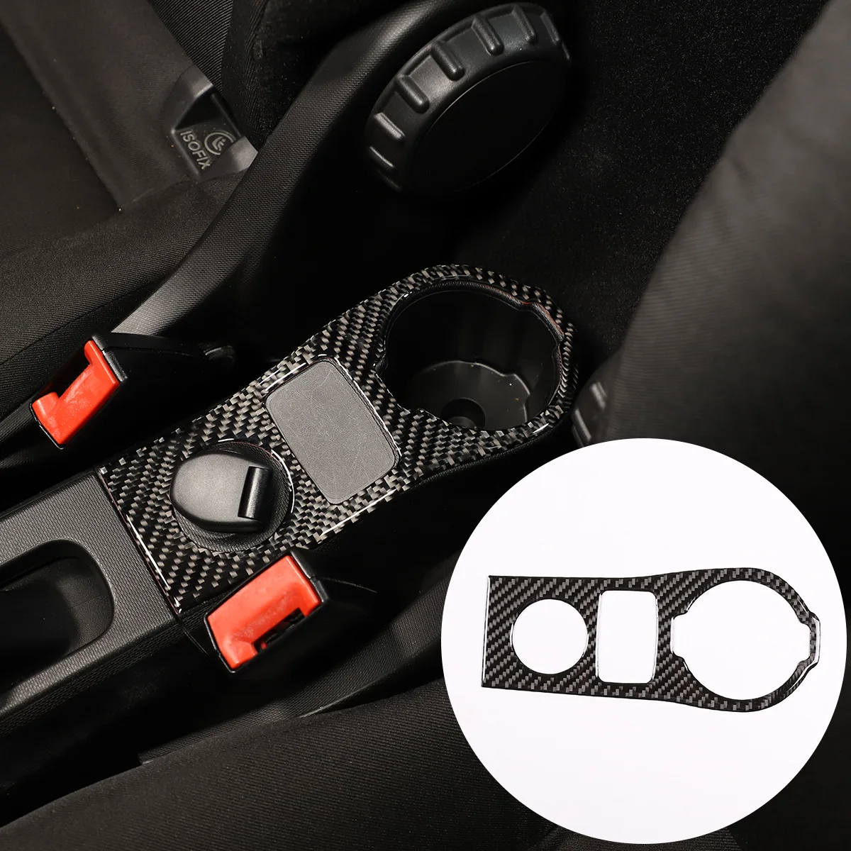 Soft Carbon Fiber Style Car USB Charging Switch Stickers Fit For Mercedes Benz Smart 453 Fortwo 2016-2021 Auto Accessories