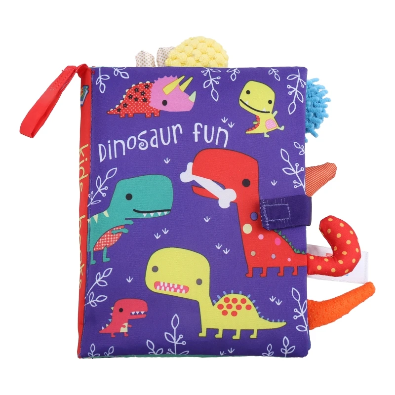 Interactive Montessori Soft Toy Polyester Cloth Book Stimulation Reading Book Early Learning Gift for Baby Teaching Book 5