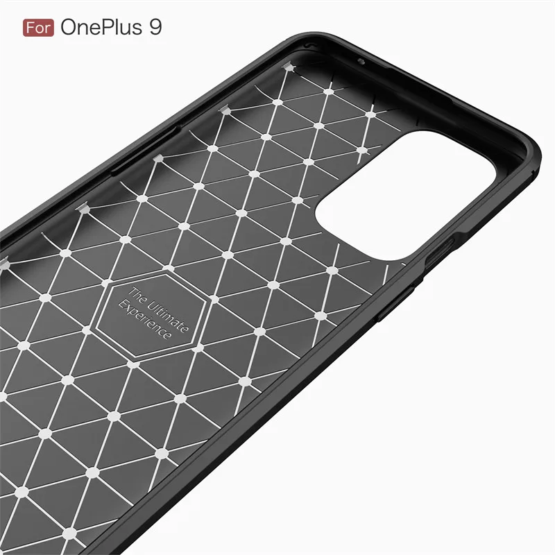 Oneplus 9 LE2113 LE2115 케이스 탄소 섬유 보호 갑옷, 부드러운 실리콘 TPU 뒷면 커버 전화 케이스 Oneplus 9 Oneplus9 LE2111
