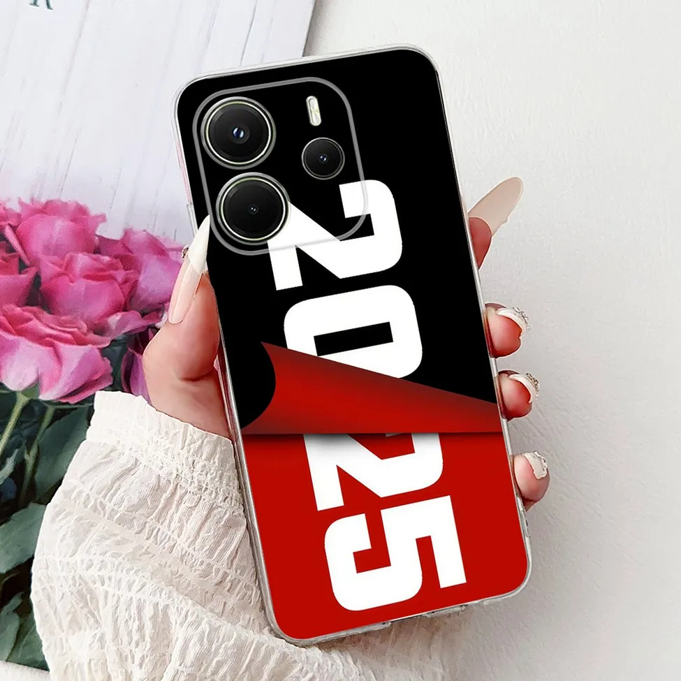 Clear Aesthetic Luxury Cute Cat & Floral Painted Soft Phone Case Cover