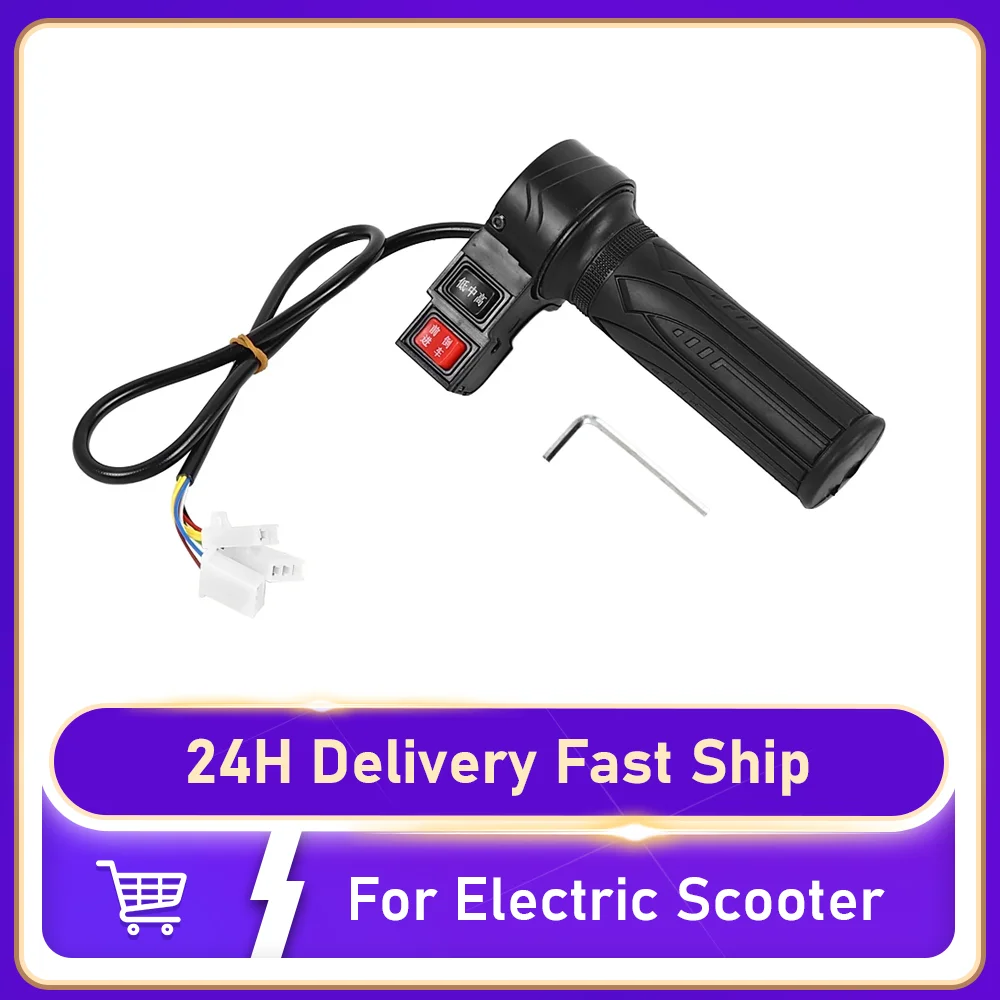 Enhanced Electric Scooter and Ebike Twist Throttle Controller with Forward/Reverse Button for Speed Control