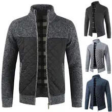 

Men's Jacket Jacket New Men's Warm Cashmere Casual Wool Zipper Slim Wool Jacket Dress Knit Men