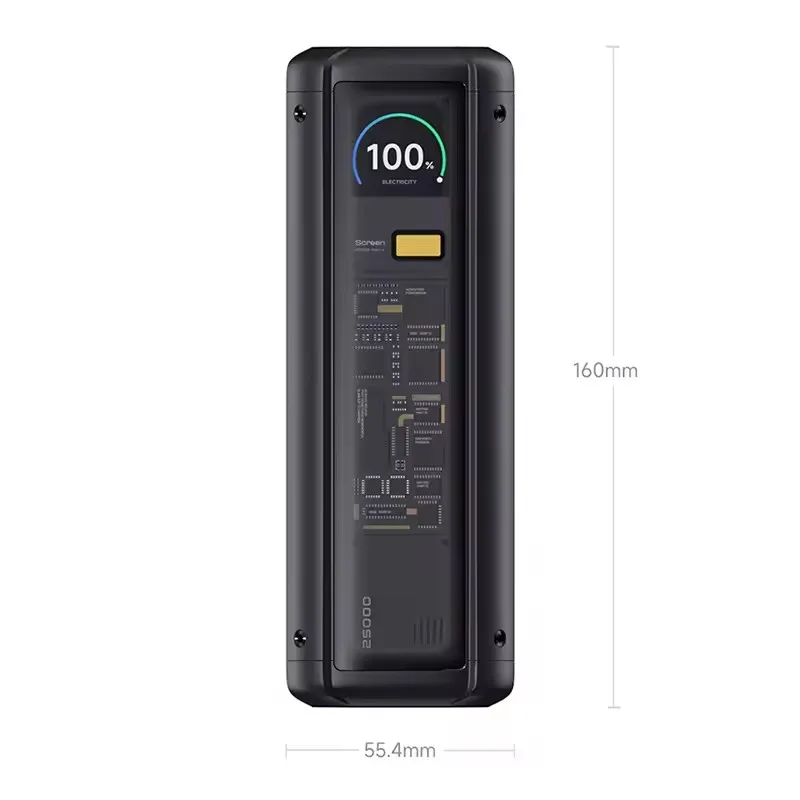 Original for Xiaomi Power Bank 25000 P03MI 212W MAX 3-Port Output TFT Screen 140W USB C for Xiaomi 14 15 Pro 5