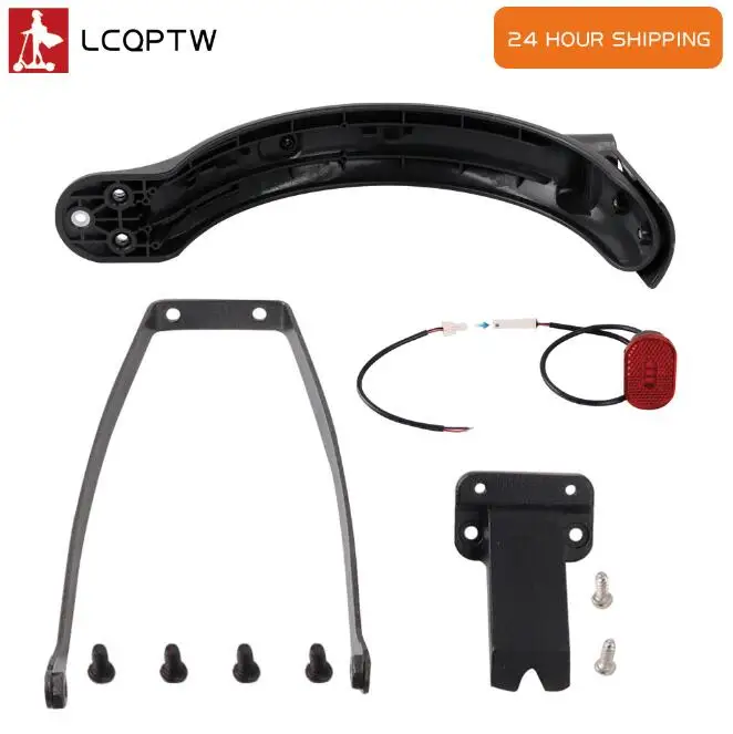 Para Xiaomi Pro 2 Scooter Elétrico Reforço De Aço Inoxidável Traseiro Respingo Fender Suporte Luz Da Cauda Modificação Peças