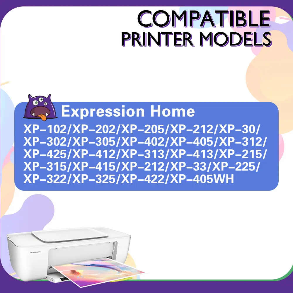 Ink Cartridge 1811XL Compatible for EPSON T18XL T1811 T1812 1813 1814 XP 215 312 412 415 202 102 302 405 205