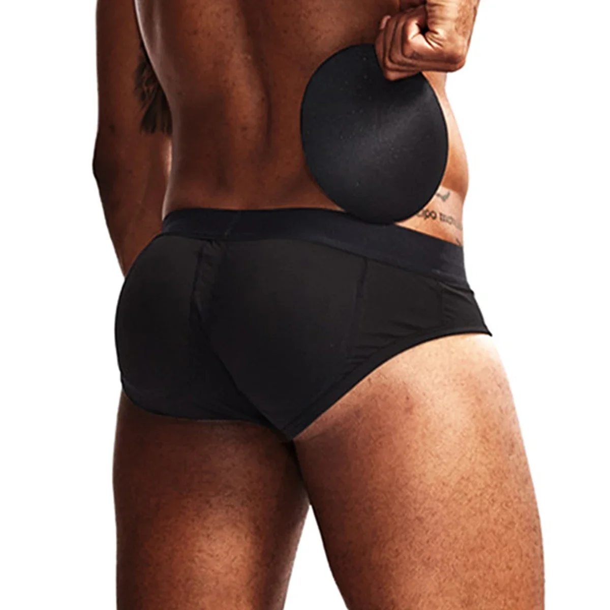 JOCKMAIL Men Briefs Padded Push Up Lifting Buttocks Male Underwear Sexy Push High Removable Cup Underpant with Butt Pads Panties