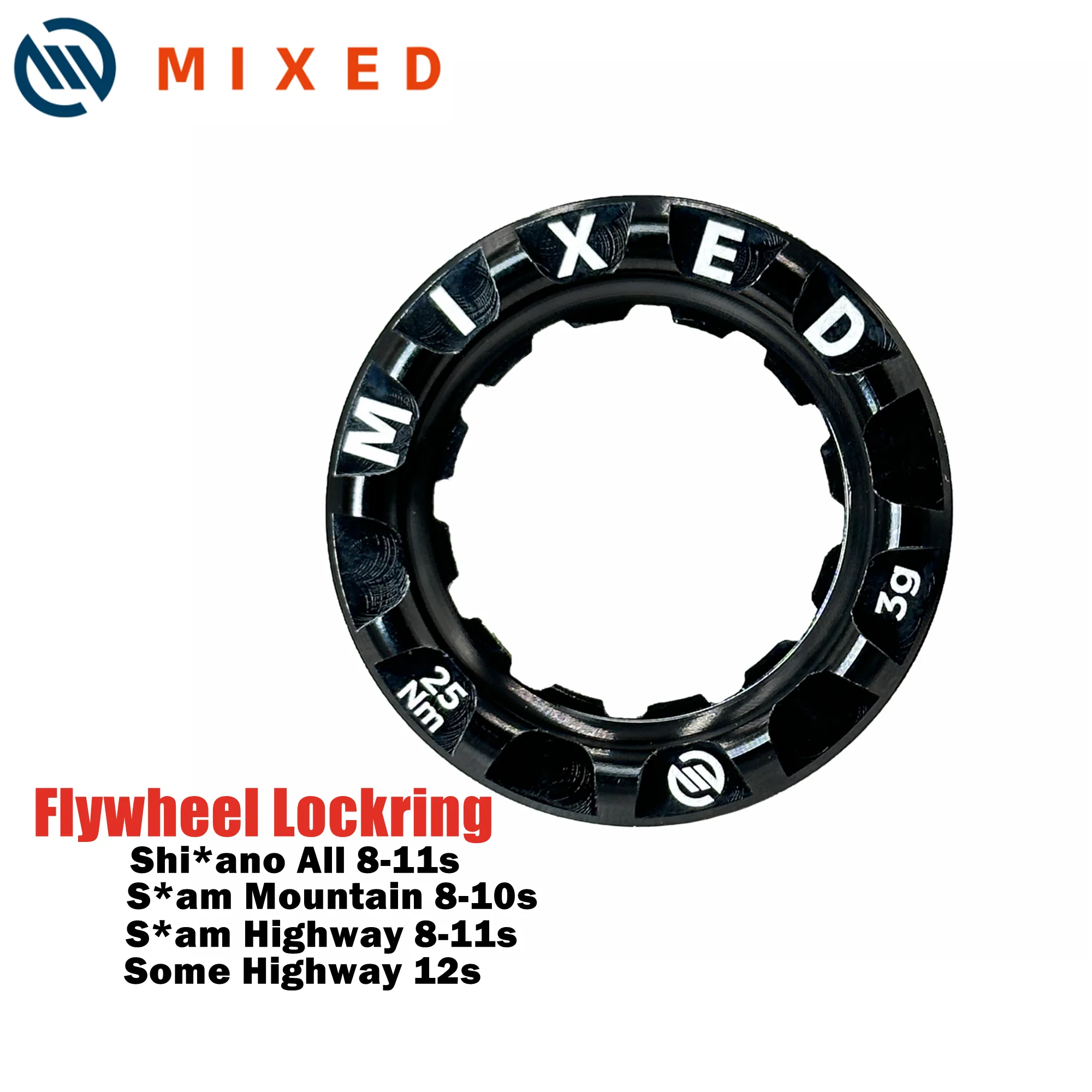 MIXED Flywheel Lock Cover 3.4g Cassette Lockring Mountain Road Bike Bicycle Parts CNC Aluminum Locked Washer - Image 5