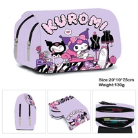 Printing Kuromi Double-layer Pencil Bag Primary and Secondary School Students Cartoon Pencil Bag Mochila Children's Gifts 4