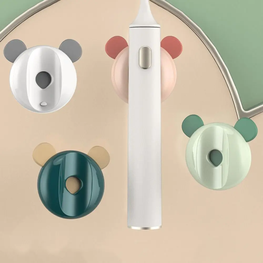 Plasric Magnetic Electric Toothbrush Holder Punch-Free Self Adhesive Toothbrush Storage Rack Wall-mounted Waterproof