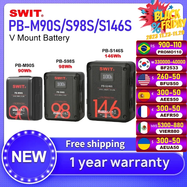 Swit BP-M90S MINO-S140 s146s LB-CA90C v-mount/v-lock 90wh/14,4 v für canon  BP-A serie batterie mit d-tap und usb typ-c i/o - AliExpress