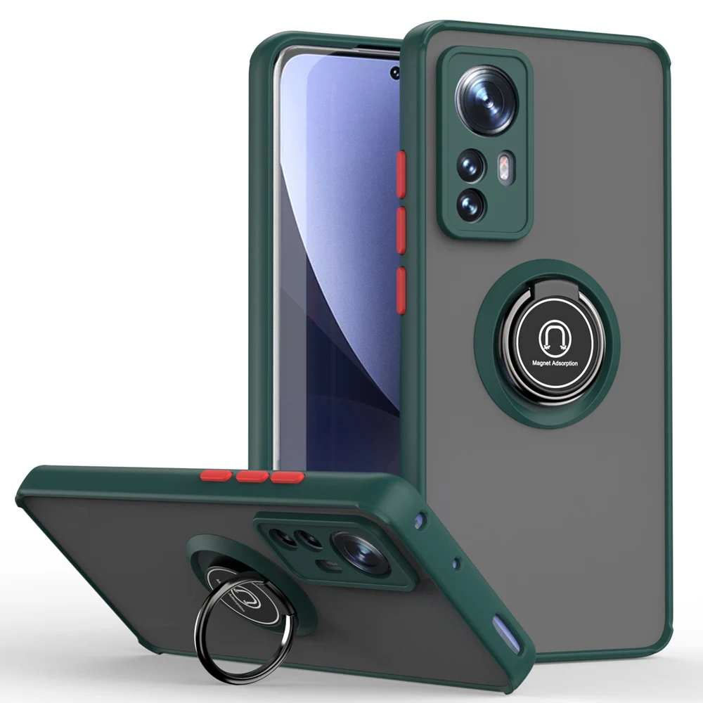 Shockproof Phone Case With Ring Stand For Xiaomi 12 Series_voghion.com
