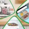 Food Grade Silicone Dining Plate Children 3-Grids Dishes Eating Training Tableware Feeding Tray With Sucker Anti-Drop Baby Stuff 3