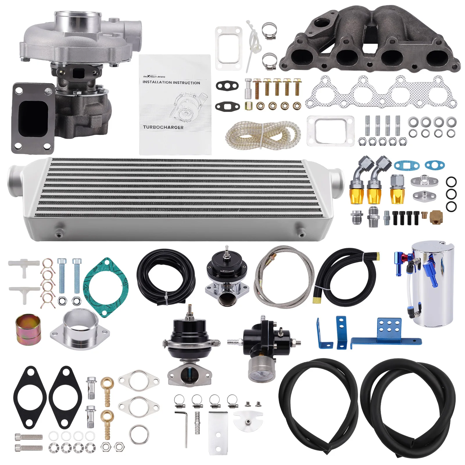 T3/T4 Turbocharger Kit for Honda Civic VX 1.5L SOHC VTEC-E I-4 92HP D15Z1 1992-1995