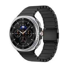 Luxury Stainless Steel Watch Band Bracelet - Watch 8 Classic 46mm (Black)
