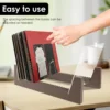 Vinyl Record CD Storage Rack Wood Magazine Album Display Stand Large Capacity Deskop Holder for Home Art Collection Decor NEW 2