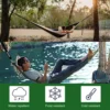150x5cm Tree Swing Hanging Straps Kit Holds 2000lb With 2 Heavy Duty Carabiner Perfect for Swings Hammock Easy Fast Installation 6