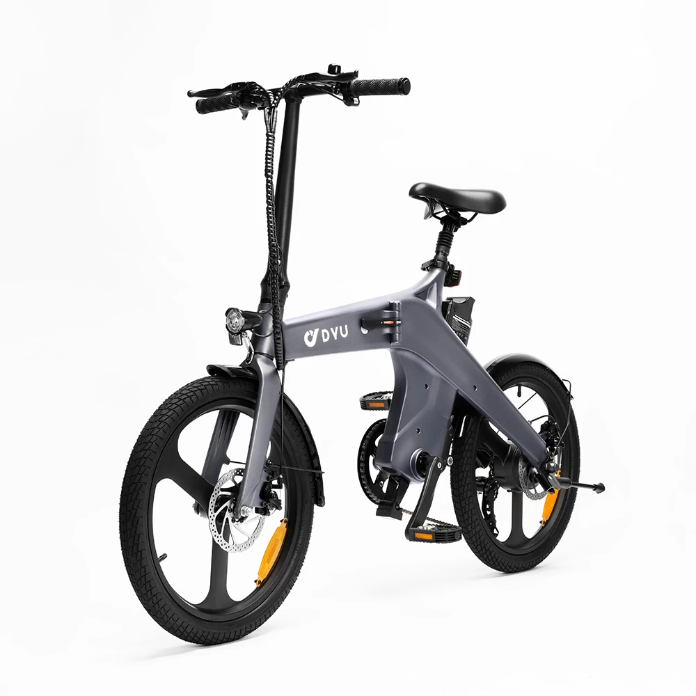 DYU T1 Elektrofahrrad 250W Bürstenloser Motor 36V 10AH Lithium-Batterie Magnesiumlegierung Rahmen Erwachsenen-Klapp-E-Bike mit 20-Zoll-Reifen – Detail 12