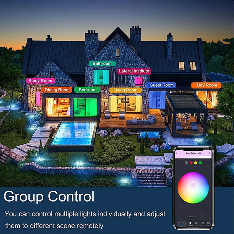 Smart RGBCCT LED Ceiling Spotlight 360° Adjustable COB S562ea499244944d883ee8191a836c5f7K