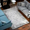 Gray Vintage Boho Rugs Large Non Slip Carpet Moroccan Rugs for Bedroom Dining Room Kitchen Classic Oriental Design Bedroom Rugs 1