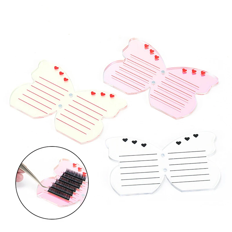 

Acrylic Eyelash Holder Eyelash Extension Glue Pallet Board For Lashes False Eyelashes Pad Lash Tools