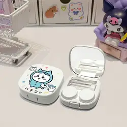 Charming Cartoon Design Contact Lens Case with Built - In Mirror (D)