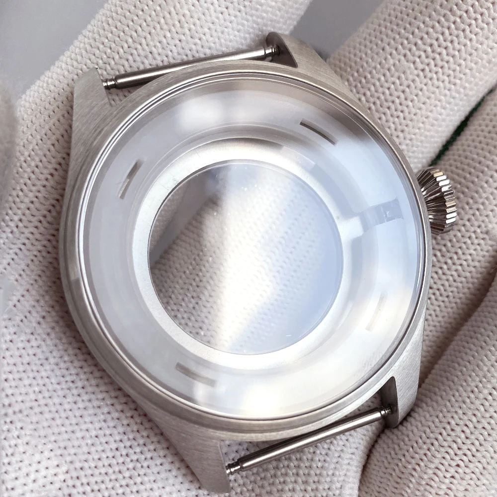 Enhanced Dive Watch Case with Sapphire Glass Back - 43mm