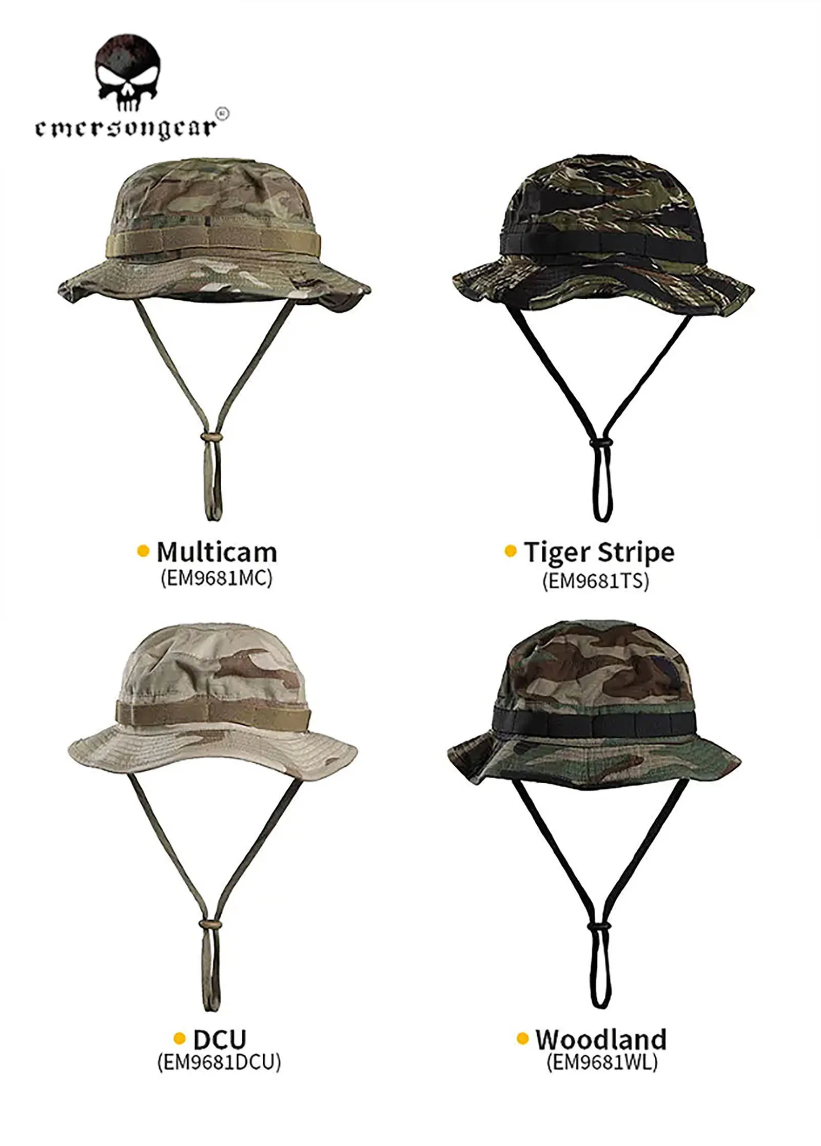 Emersognear Short Brim Summer Tactical Boonie Hat Combat Sports Cap Hunting Camo Camping Sunproof Headwear Hiking EM9681