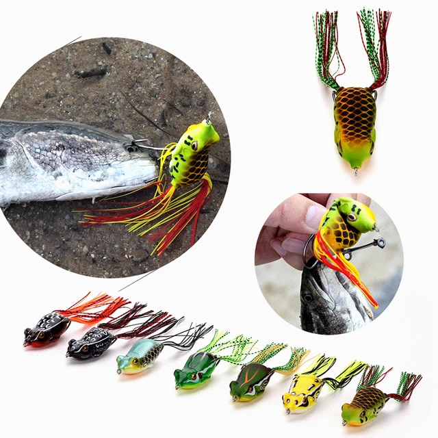 Hollow Body Popper Frog 50mm 12g 60mm 17g Fishing Lures Topwater Soft  Artificial Bait For Pike Snakehead Bass - AliExpress