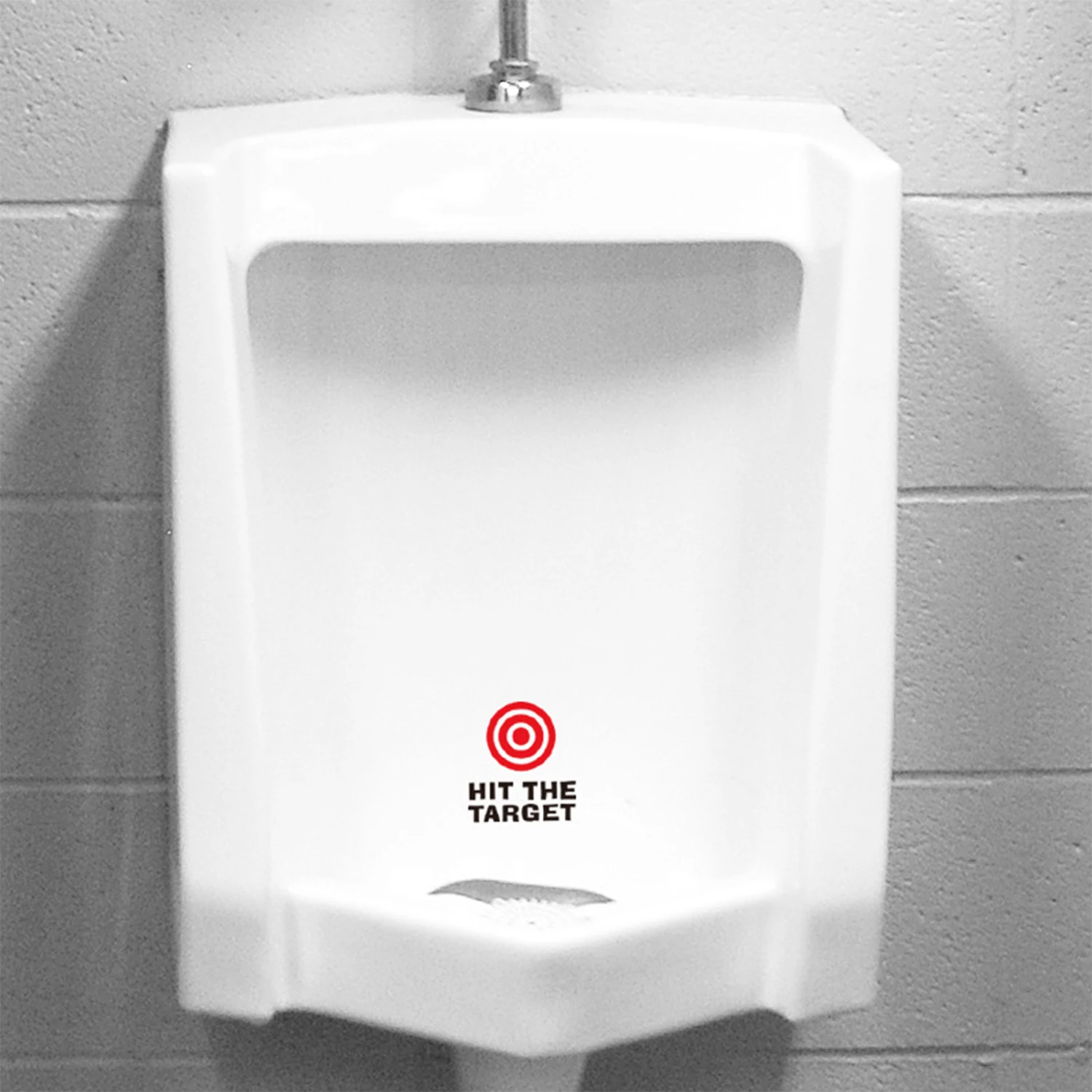 1PC Creative Hit The Target Toilet Stickers Home Decoration Wall Decals Mural Art Poster PVC Sticker on The Wall Toilet