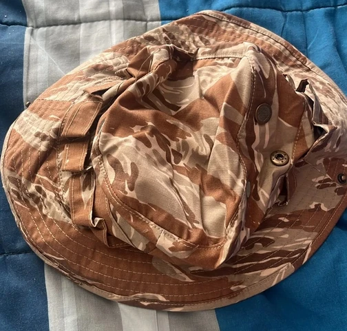 Snow camo German Spot Rhodesia Camouflage Hat Big Five Leaf Men's Summer Sunscreen Big Head Fisherman Bennie Cap camouflage hat tactical boonie hat tactical hat german officer hat
