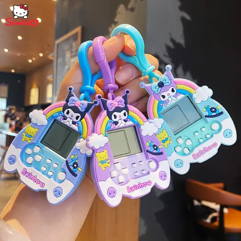 

Kawaii Sanrios Accessories Kuromi Cartoon Anime Cute Game Console Keychain Couple Backpack Pendant Children's Gift Toys
