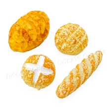  Odoria 1:12 Miniature&nbsp;4/6Pcs Bread Set&nbsp;Mini Simulation Food Bakery Breakfast Snack Dessert Doll House Kitchen Accessories Decor 
