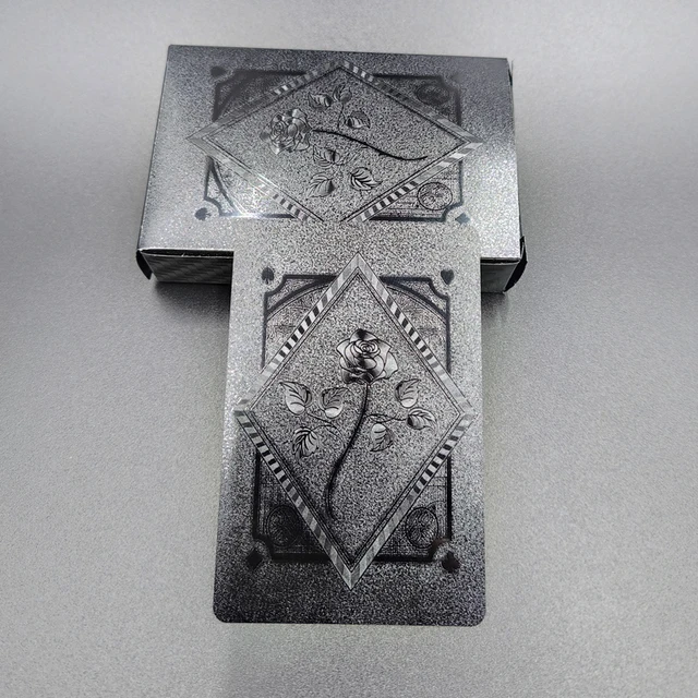 Color Black Gold Playing Card Game Card Group Waterproof Poker Suit Magic Dmagic Package Board Game Gift Collection 5
