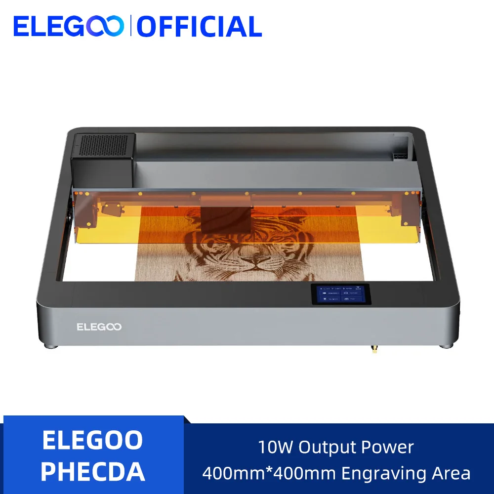 ELEGOO PHECDA Laser Engraver & Cutter with 10W Output Power 400mm 