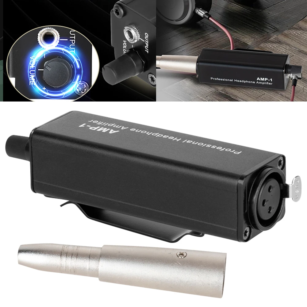 헤드폰 앰프 컨버터 XLR 3.5MM 오디오 인터페이스 패시브 앰프, 무대 공연 스튜디오에 사용