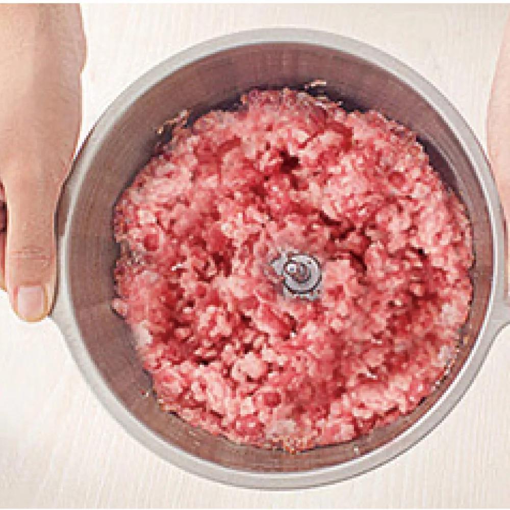 Description Picture 6 of itemElectric Meat Mincer Grinder Stainless Steel Chopper 2L Food Processor Garlic Mud Maker Blender Large Capacity Kitchen Utensils