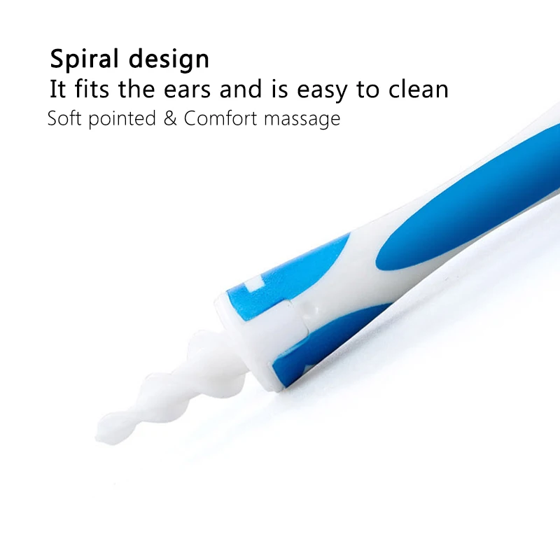 Nettoyant Oreille, Kit de nettoyage d'oreille sûr avec 16 têtes de  rechange, SiliCône en spirale souple adapté aux enfants et aux adultes-Fei  Yu
