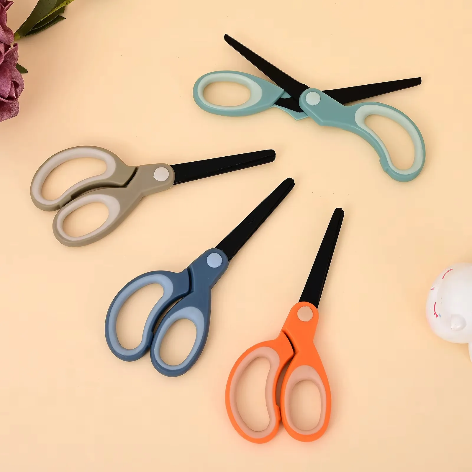 145mm Alloy Stainless Steel Anti Stick Scissors Stationery Office Student DIY Hand Craft School Tool Supplies Cute Scissors - 5