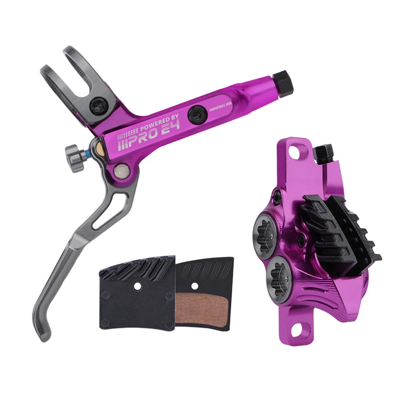 IIIPRO E4 Fahrrad-Scheibenbremsen-Set 4-Kolben Hydraulische Fahrradbremse 800/1550mm Vorne Hinten Fahrrad-Hydraulikbremssattel/-griff – Detail 5