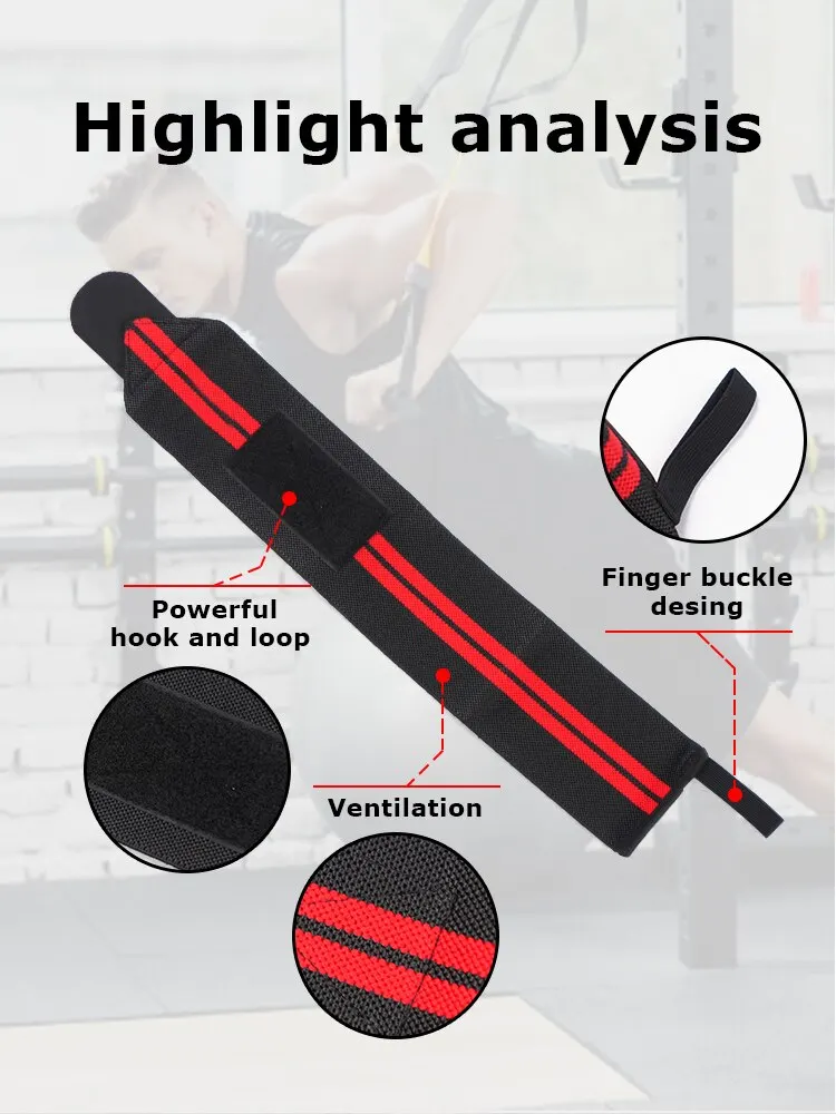 1PC Adjustable Wrist Straps Men And Women Elastic Wristband and Wrist Fixers of Athletes Powerlifting Straps wrist straps