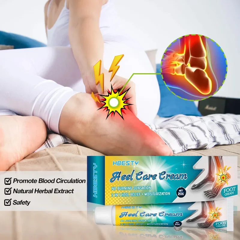 HBESTY Foot Heel Plantar Fascia Balm Ease Pain Very Moisturizing Two-in-One Care Balm Antibacterical Cream