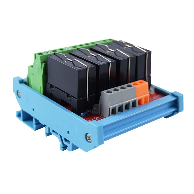 

4 Channels 2NO 2NC Dual Group Relay Module 5A /24V DPDT Relays Compatible with NPN/PNP for Filling Machine