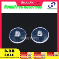 100pcs Eyeglasses Round PVC Nose Pads Screw In Type Size 9mm Glasses Accessories 1