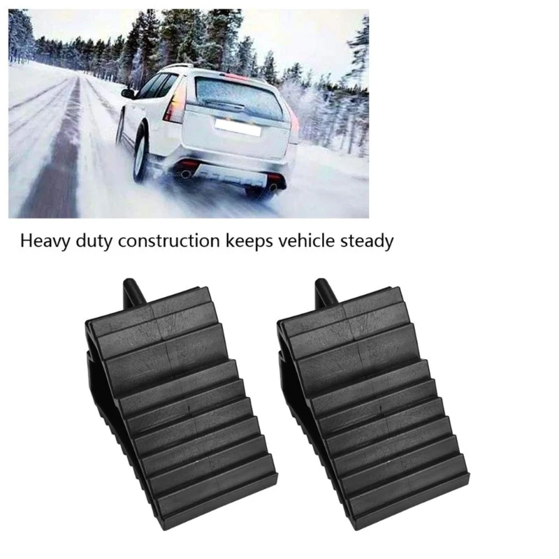Wheel Chock with Handle Vehicle Car Truck Wheel Tire Chock Stoppers Block Antisl