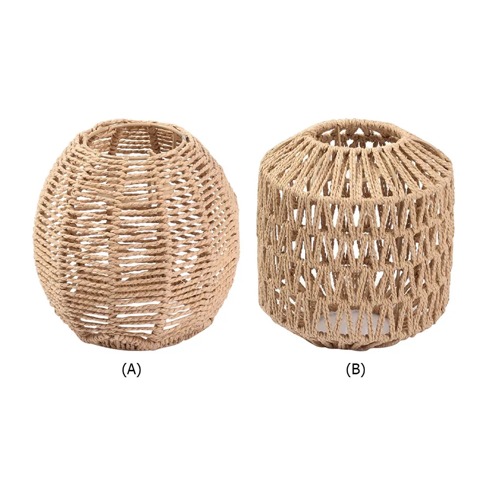 Description Picture 6 of itemSimulated Rattan Lamp Cover Ceiling Lamp Woven Lampshade Rattan Lampshade Pendant Lamp Shade for Living Room Hotel Home Decor