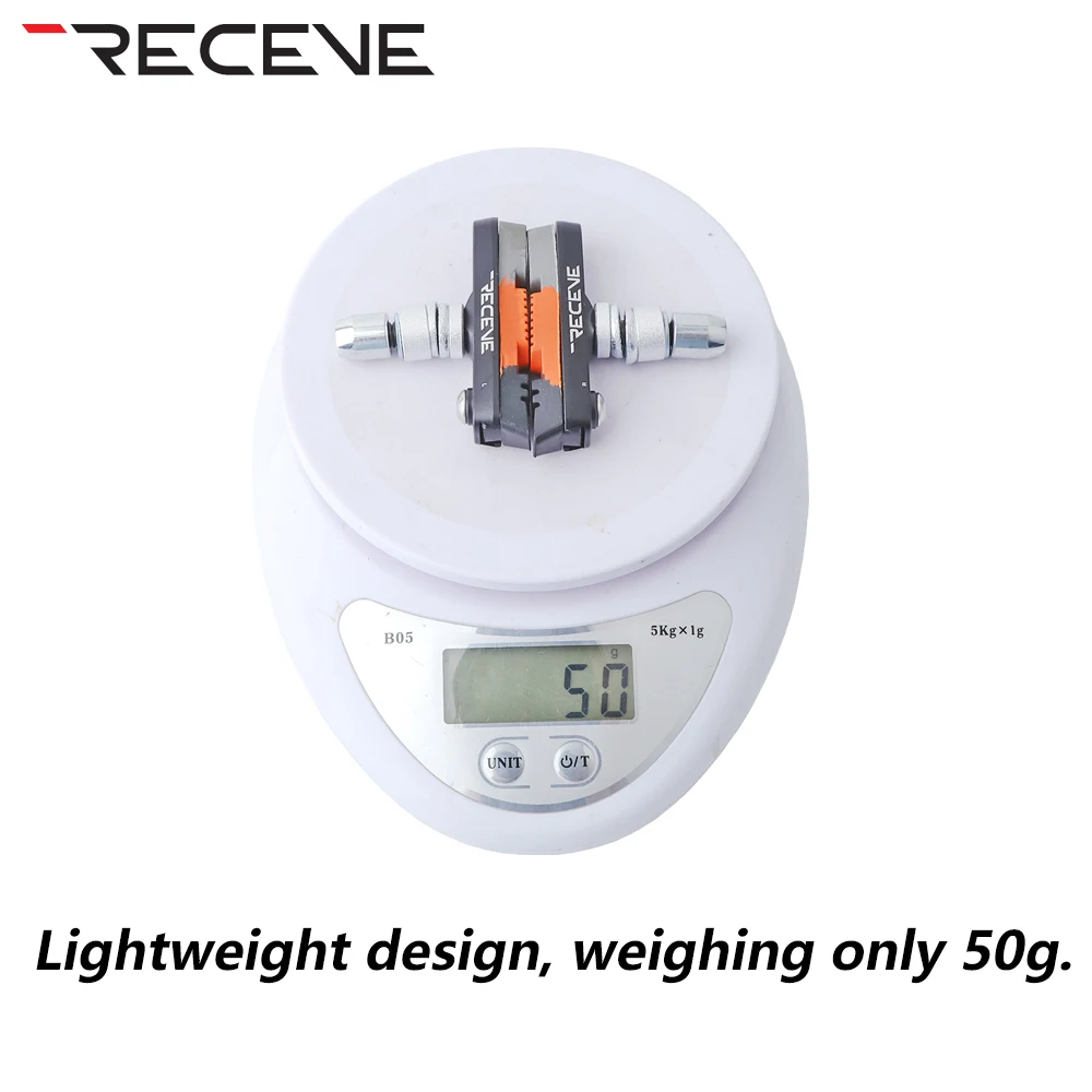 RECEVE Folding Bike Brake Pads Bicycle Rim V Brake Pads BMX Rubber Block Braking V-Brake Holder Shoes For Brompton Cycling