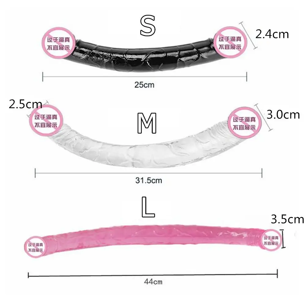 Sex Toys 44 cm Long Double Dildo for Couples Lesbian Vagina Masturbation Anal Massage