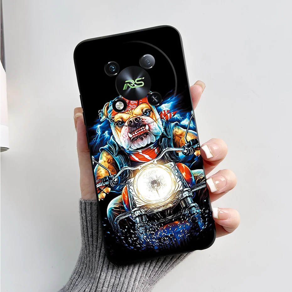 Marble Black Matte Soft TPU Silicone Full Protective Phone Case