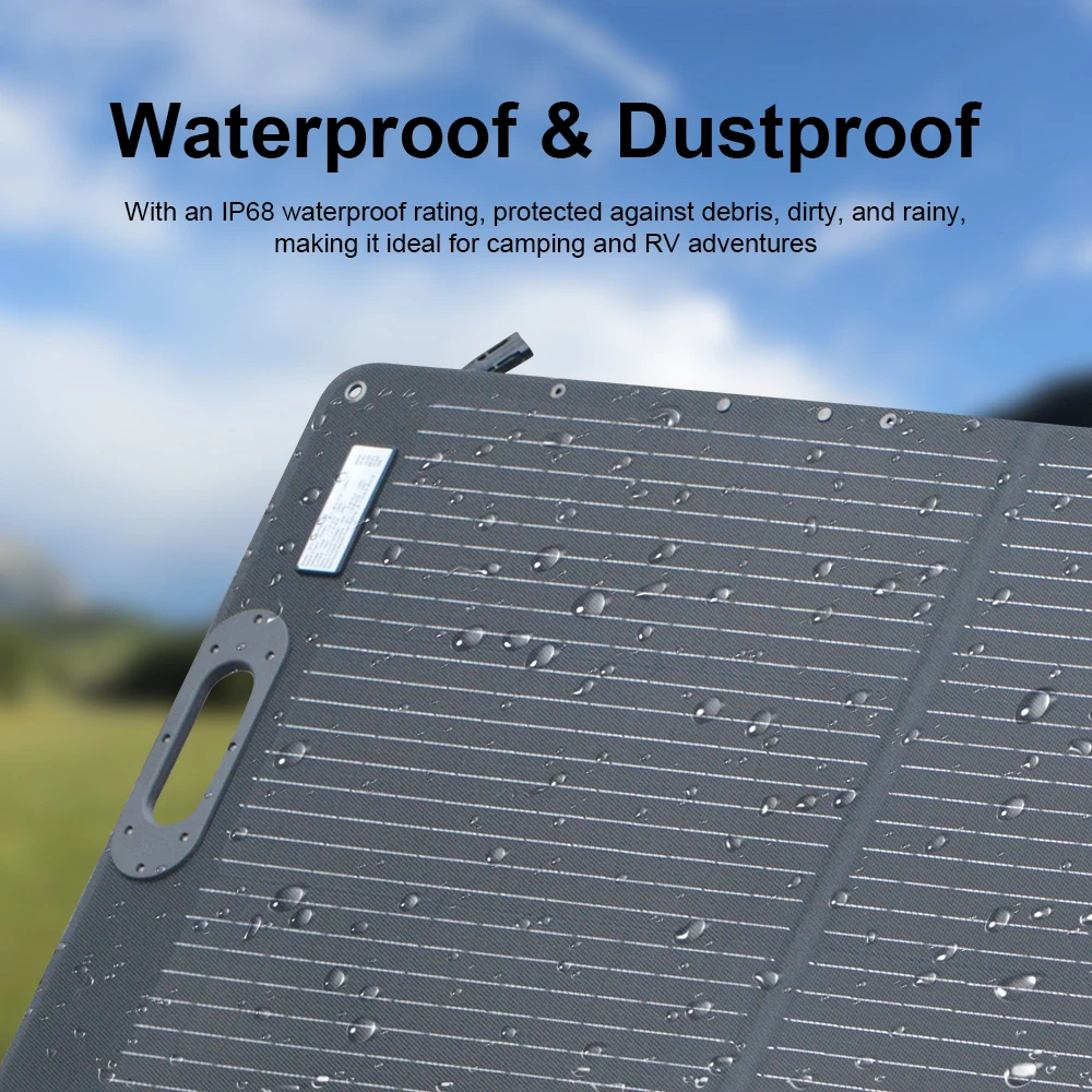 200W 24V Foldable Solar Panel 23.7% conversion efficiency ETFE Solar Charger for Camping RV-Trip outdoor Green Power foldable solar charger